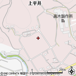 愛知県新城市上平井（大谷前）周辺の地図