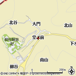 京都府長岡京市浄土谷堂ノ前周辺の地図