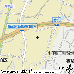 愛知県新城市竹広（横手）周辺の地図