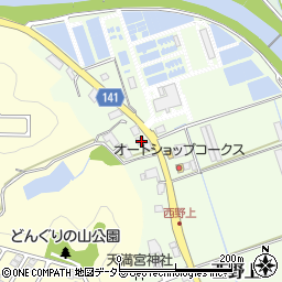 兵庫県三田市西野上340周辺の地図