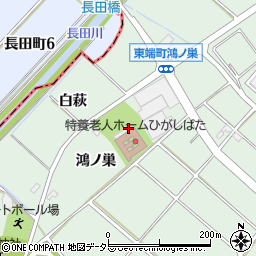 愛知県安城市東端町鴻ノ巣周辺の地図