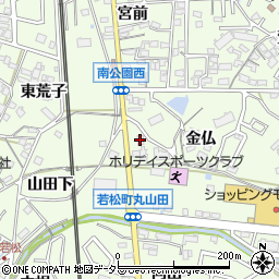 カネキチ　岡崎若松店周辺の地図