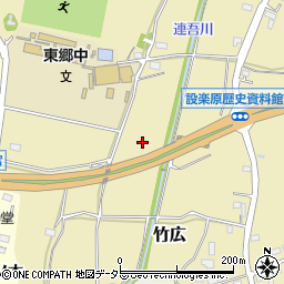 愛知県新城市竹広乗久根周辺の地図