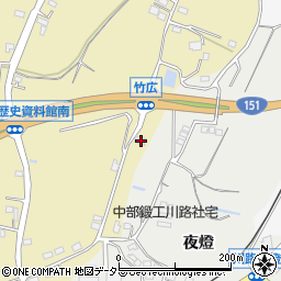愛知県新城市竹広488周辺の地図