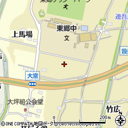 愛知県新城市竹広馬場周辺の地図