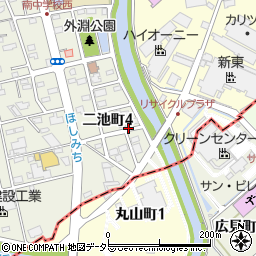 外渕橋周辺の地図