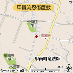 滋賀県甲賀市甲南町竜法師2437周辺の地図