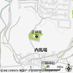 兵庫県川辺郡猪名川町内馬場北谷周辺の地図