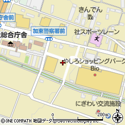 イオン社店平面駐車場（北側駐車場）周辺の地図