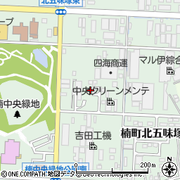 三重県四日市市楠町北五味塚1338-4周辺の地図