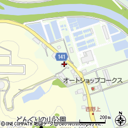 兵庫県三田市西野上586周辺の地図