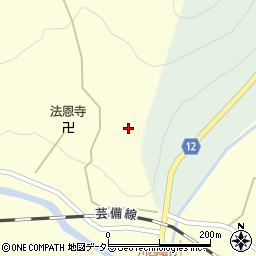 広島県庄原市東城町川西1230周辺の地図