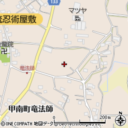 滋賀県甲賀市甲南町竜法師826周辺の地図