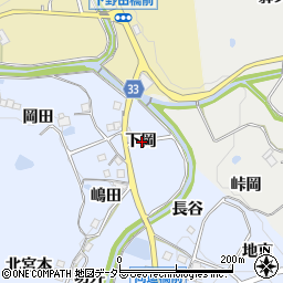 兵庫県宝塚市大原野下岡周辺の地図