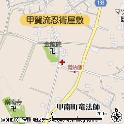 滋賀県甲賀市甲南町竜法師952周辺の地図