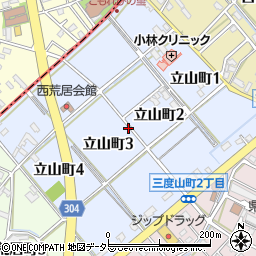 愛知県碧南市立山町周辺の地図