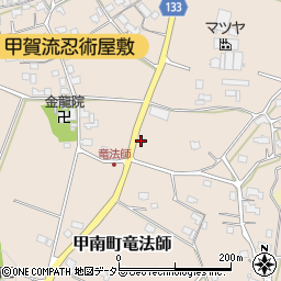 滋賀県甲賀市甲南町竜法師964周辺の地図