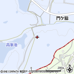愛知県常滑市久米門ケ脇12-27周辺の地図