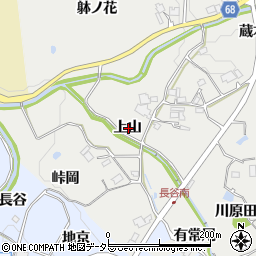 兵庫県宝塚市長谷上山周辺の地図