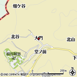 京都府長岡京市浄土谷大門周辺の地図