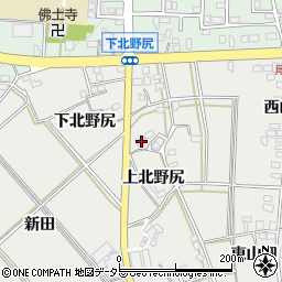 愛知県岡崎市竜泉寺町下北野尻32周辺の地図