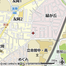 京都府長岡京市緑が丘30周辺の地図
