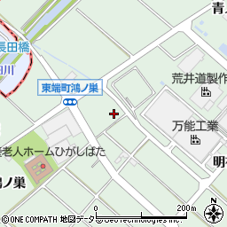 愛知県安城市東端町宮裏周辺の地図