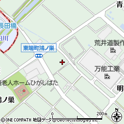 愛知県安城市東端町（宮裏）周辺の地図