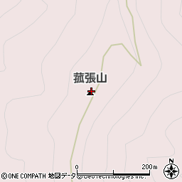 菰張山周辺の地図