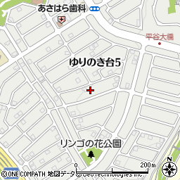 兵庫県三田市ゆりのき台5丁目17周辺の地図