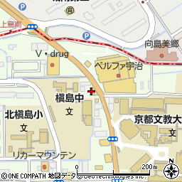 トヨタカローラ京都　宇治店周辺の地図