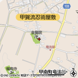 滋賀県甲賀市甲南町竜法師2229周辺の地図