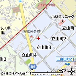 愛知県碧南市立山町3丁目周辺の地図
