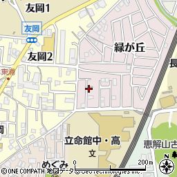 京都府長岡京市緑が丘29周辺の地図