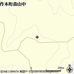 広島県三次市作木町森山中102周辺の地図