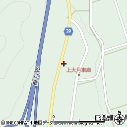 広島県庄原市口和町大月340周辺の地図