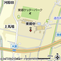 愛知県新城市竹広宮川周辺の地図