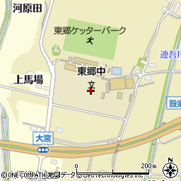 愛知県新城市竹広（宮川）周辺の地図