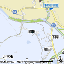 兵庫県宝塚市大原野岡田周辺の地図