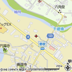 滋賀県甲賀市甲南町野尻431周辺の地図