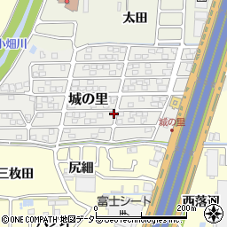 京都府長岡京市城の里周辺の地図