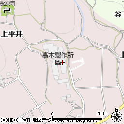 株式会社高木製作所　新城工場周辺の地図