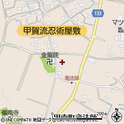 滋賀県甲賀市甲南町竜法師950周辺の地図