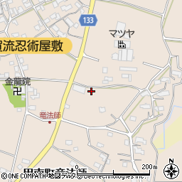 滋賀県甲賀市甲南町竜法師830周辺の地図