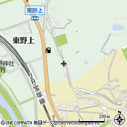 兵庫県三田市東野上340周辺の地図