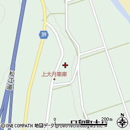 広島県庄原市口和町大月292周辺の地図