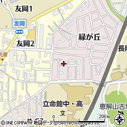 京都府長岡京市緑が丘29-15周辺の地図