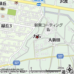 愛知県岡崎市美合町力石周辺の地図