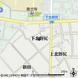 愛知県岡崎市竜泉寺町（下北野尻）周辺の地図