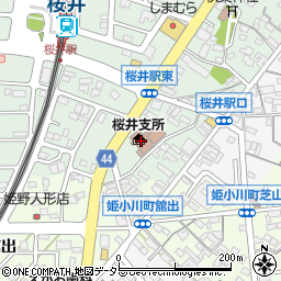 桜井公民館周辺の地図